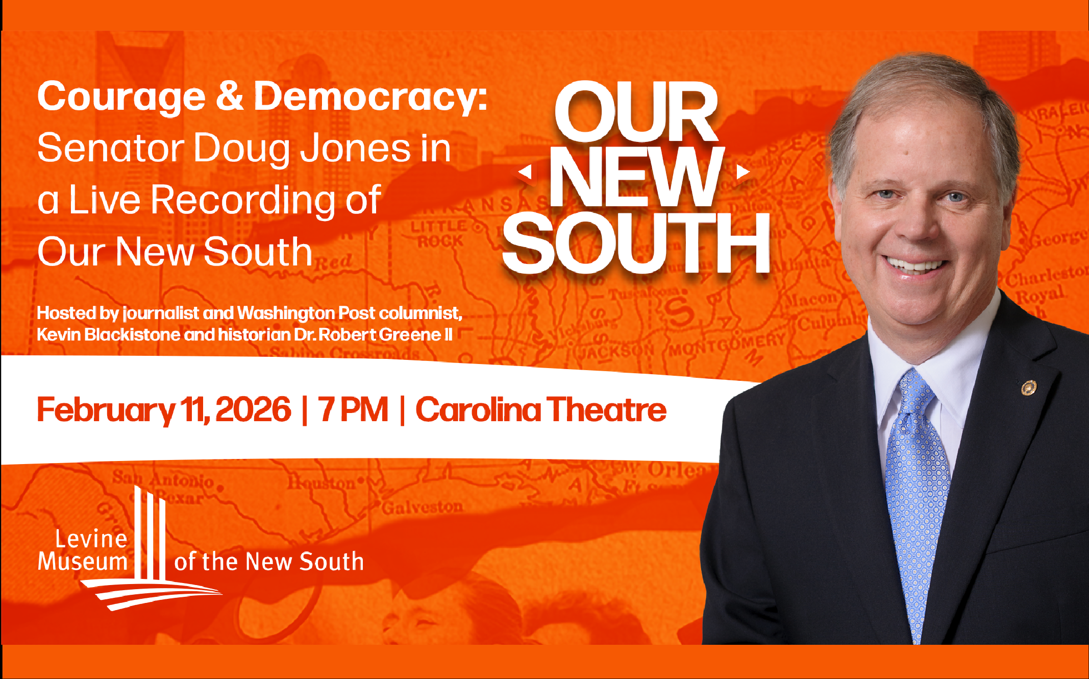 More Info for Courage & Democracy: Senator Doug Jones Live on Our New South podcast