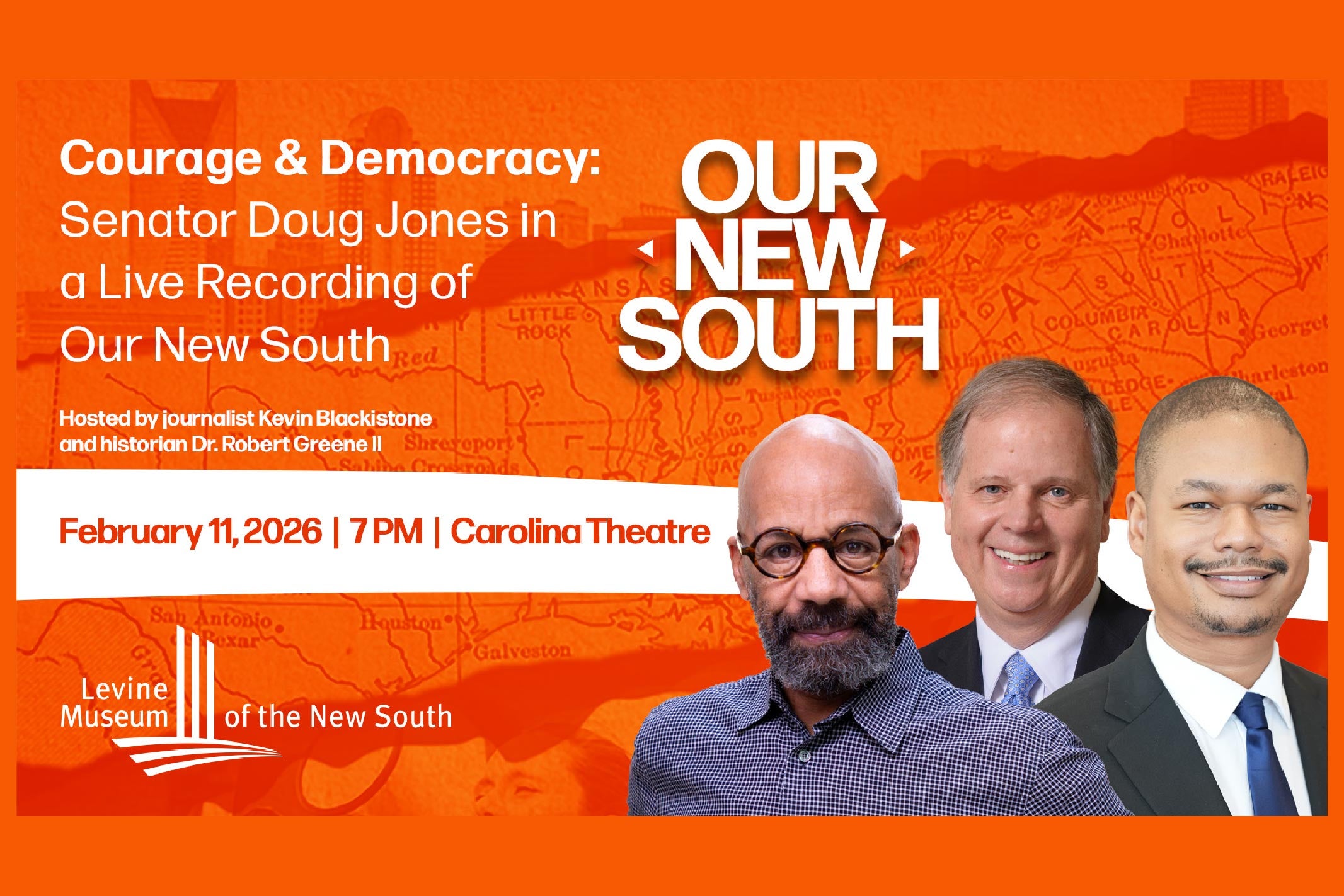 More Info for Courage & Democracy: Senator Doug Jones Live on Our New South podcast