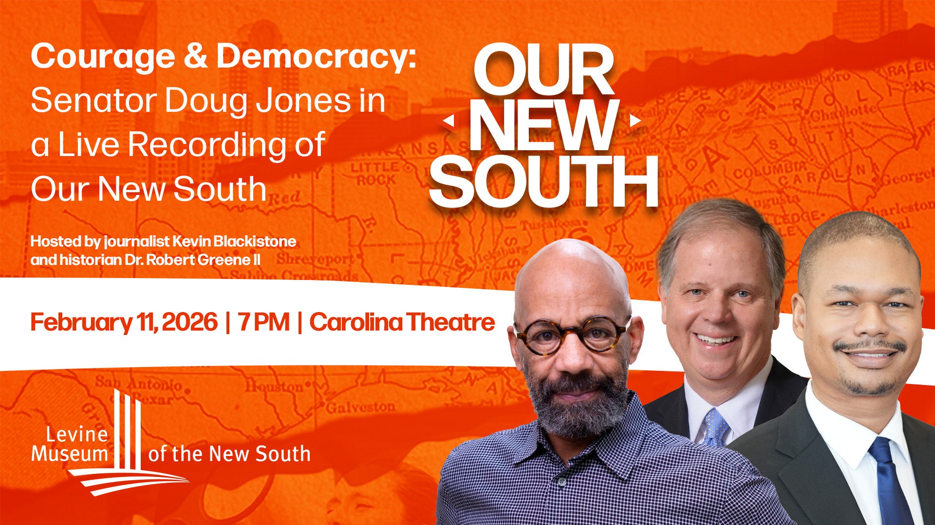 More Info for Courage & Democracy: Senator Doug Jones Live on Our New South podcast